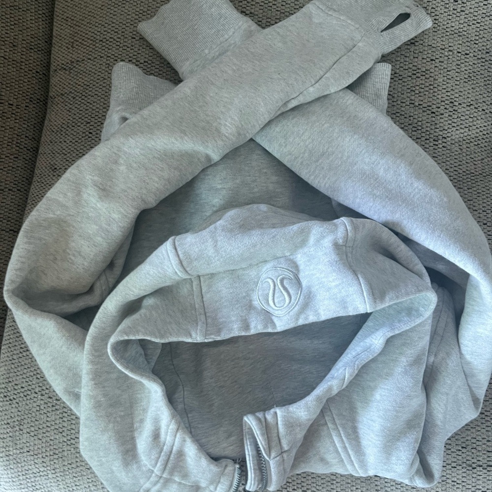 Lululemon scuba cropped zip hoodie